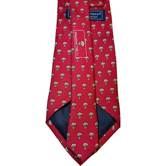 Vineyard Vines Custom Collection Nectktie Tie Wheatland Tube Co. Red Made in USA - Picture 3 of 5